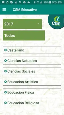 CSM Educativo android App screenshot 2